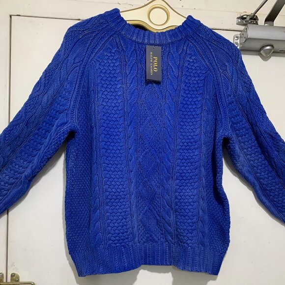 NEW POLO RALPH LAUREN CHUNKY KNITTED SWEATERS  SIZE XXL - Picture 10 of 15